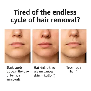 Comparaison des problèmes de poils du visage, taches brunes et irritations pour l'huile de Cyperus.