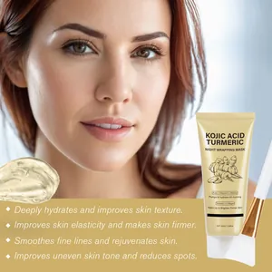 Masque de nuit à l'acide kojique et au curcuma pour lisser les ridules du visage