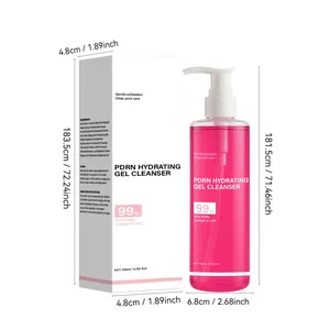 Nettoyant gel hydratant PDRN 200ml avec boîte pour exfoliation douce et pores