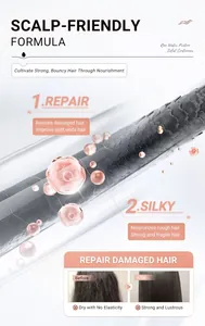 Macro view of rice water protein conditioner bar repairing damaged hair fibers effectively.