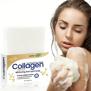 Sapone schiarente al collagene con confezione e schiuma ricca per la pulizia della pelle