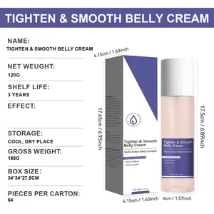 Dimensiones detalladas e ingredientes de la crema reafirmante para el vientre