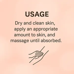 Instrucciones de uso detalladas para la crema corporal reafirmante Peach Mami texto