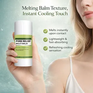 Detalle del bálsamo multiusos Pore Relief con textura fundente y efecto refrescante