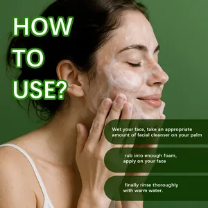 Guide d'utilisation du nettoyant facial équilibré aux haricots mungo avec étapes