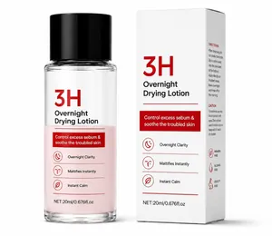 Detailed view of 3H Overnight Drying Lotion bottle and packaging for skin care