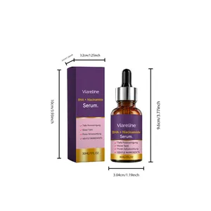 Detaillierte Größenangaben für Viareline 30ml BHA und Niacinamid Gesichtsserum Box