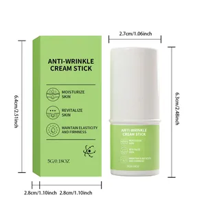 Product size specifications and packaging detail of the Anti-Wrinkle Facial Cream Stick.