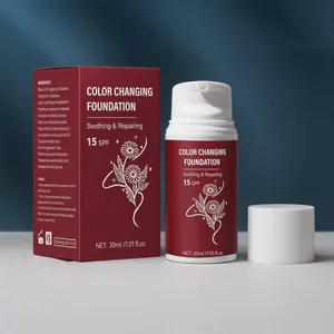 30ml color changing foundation with SPF 15 for soothing and repairing the facial skin