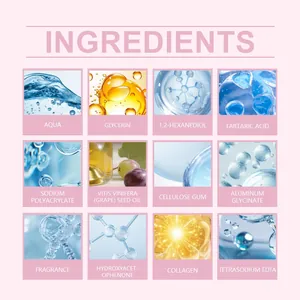 Elenco dettagliato degli ingredienti per maschera idratante al collagene e glicerina