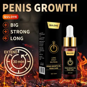 QULOVE 20ml men's private care massage oil for growth enhancement and intimate care