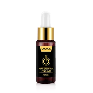 Professional QULOVE Men's Private Care Massage Oil in 20ml Brown Glass Dropper Bottle