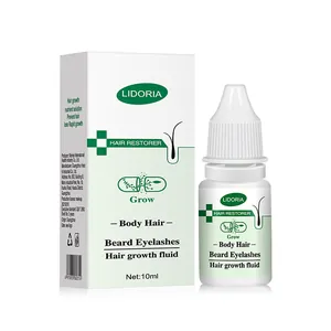 LIDORIA Haarwuchsflüssigkeit Ätherisches Öl Anti Haarausfall Behandlung Für Geschädigtes Haar Ingwer Extrakt Bart Wimpern