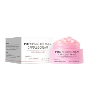 PDRN Pink Collagen Capsule Cream 50ml hydrating facial moisturizer with pink beads