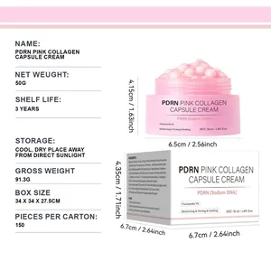 PDRN Pink Collagen Capsule Cream with 5% Niacinamide for moisturizing and firming skin