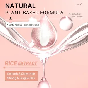Natural rice water protein solid conditioner bar for smooth and shiny hair repair.