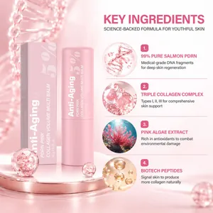 Detailansicht der Inhaltsstoffe des PDRN Pink Collagen Multi-Balsam-Stifts