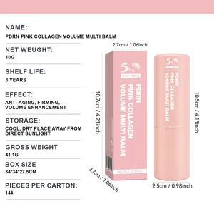 PDRN Pink Collagen Volume Multi Balm stick 10g per anti-invecchiamento e rassodamento