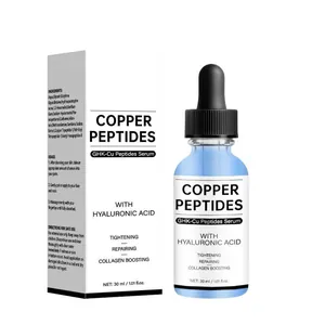 GHK-Cu Copper Peptides Serum 30ml with Hyaluronic Acid for skin tightening and repair