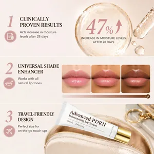 Details zum PDRN-Lippenserum mit klinischen Ergebnissen und universeller Tönung.