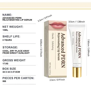 Advanced PDRN Verjüngendes Lippenserum 10ml mit Verpackung und Abmessungen