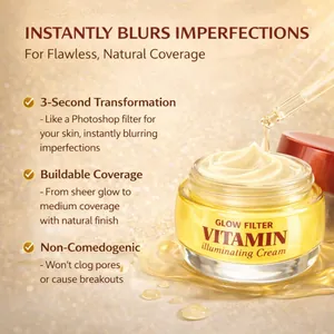 Professional Vitamin Illuminating Cream for instant flawless glow and smooth natural coverage