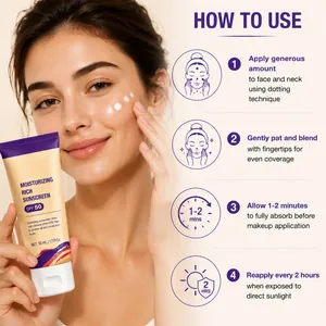 Detailed guide on how to use moisturizing sunscreen with SPF 50 protection