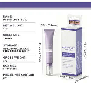 Gel contour des yeux lifting instantané 15ml avec dimensions et spécifications