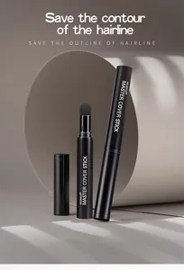 Detailed view of the black hairline contour stick with a soft sponge applicator
