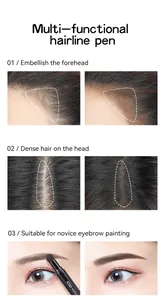 Multi-functional hairline contour stick guide for forehead filling and dense scalp effect