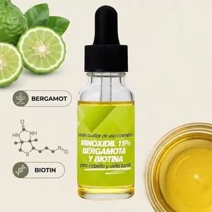 Detaillierte Ansicht des Minoxidil 15% Haarwachstumsserums mit Bergamotte und Biotin
