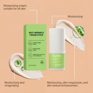 Gentle moisturizing anti-wrinkle face cream stick for daily skincare with soft cream texture
