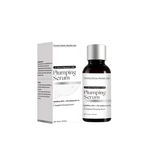 Gros plan du flacon et de la boîte de Volufiline 92% + Pal-Isoleucine 1% Plumping Serum