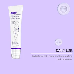 Detail of PDRN multi-peptide tightening body cream with roller for daily neck care