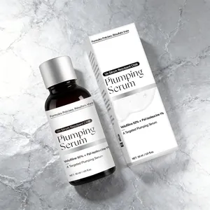 Sérum Repulpant à la Volufiline et Pal-Isoleucine pour Visage et Cou Essence Raffermissante Flacon en Verre Neutre