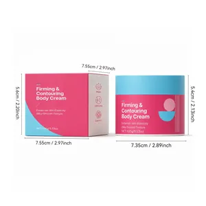 Firming and contouring body cream 100g with box packaging and detailed product dimensions