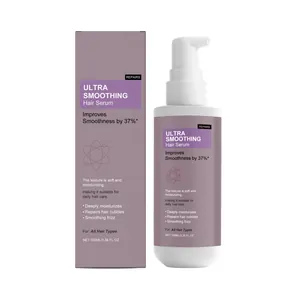 Ultra smoothing hair serum for daily hair care and frizz control in a 100ml pump bottle
