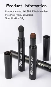 Detail view of MLSMILE hairline contour pen with soft sponge tip and ingredient info