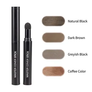 Multi-shade hairline contour stick with sponge applicator and powder color swatches
