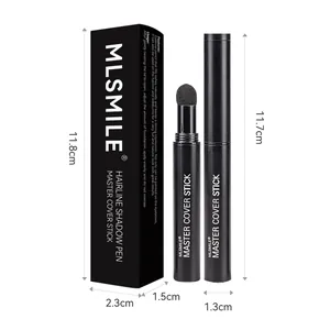 MLSMILE Hairline shadow pen master cover stick with detailed product dimensions and packaging