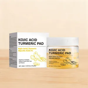 Kojisäure Kurkuma Reinigende Gesichtspads Aufhellende Hydratisierende Peeling Gesichtspflege Reinigungspads Für Alle Hauttypen