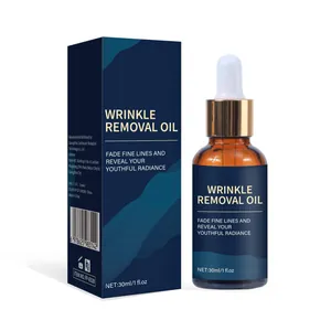 30ml wrinkle removal essential oil in blue packaging for anti-aging skincare treatment