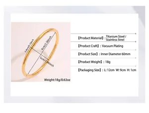 Gedetailleerde afmetingen en gewichtsspecificaties voor de gouden titanium armband
