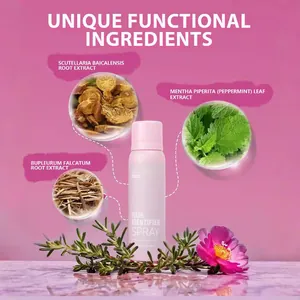 Hair identifier spray with herbal ingredients for facial hair softening