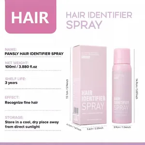 PANSLY 100ml hair identifier spray for facial hair removal with size details