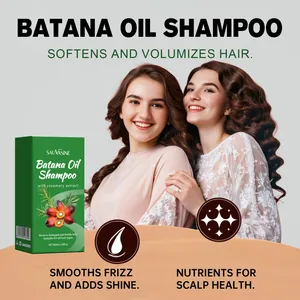 Batana oil shampoo for softening and volumizing hair, featuring rosemary extract