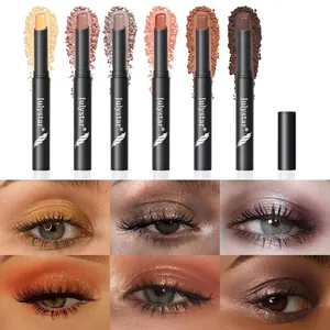 Coffret de bâtons d'ombre à paupières scintillants avec textures et maquillage