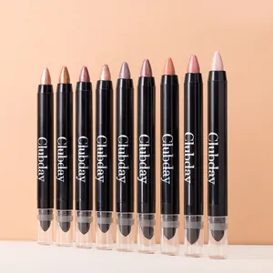 9er-Set Schimmer-Lidschattenstifte mit holografischem Clubday-Logo für Augen-Make-up