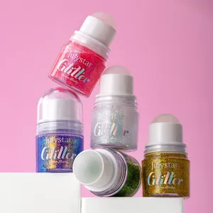 Set de gel pailleté roll-on multicolore vibrant pour le maquillage des yeux et du corps
