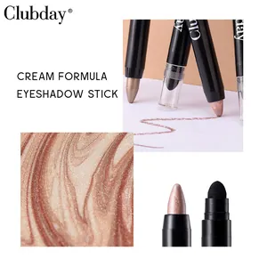 Bâton d'ombre à paupières Clubday double embout scintillant maquillage longue durée
